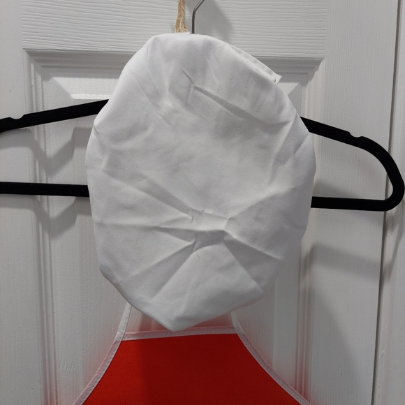 chef hat and apron for toddler Christmas apron red - Picture 4 of 11